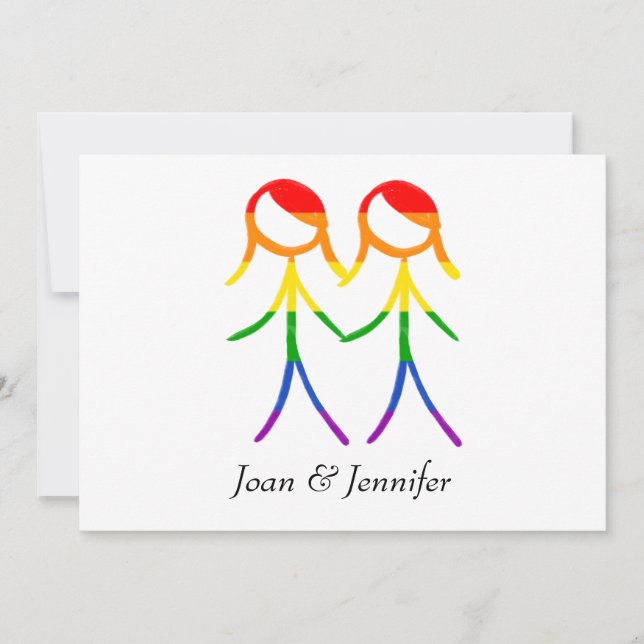 Reserve A Data Duas Brides Rainbow Love Horizontal (Frente)
