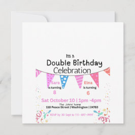 Reserve A Data Dupla Celebração de Aniversário