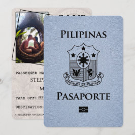 Reserve A Data Dusty Blue Filipinas Passaporte Salvar Data