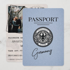 Reserve A Data Dusty Blue Germany Passaporte Salvar Data