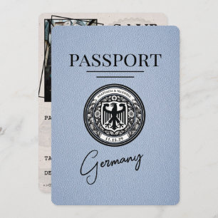 Reserve A Data Dusty Blue Germany Passaporte Salvar Data