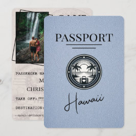 Reserve A Data Dusty Blue Hawaii Passaporte Salvar Data