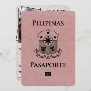 Reserve A Data Dusty Rosa Filipinas Passaporte Salvar Data