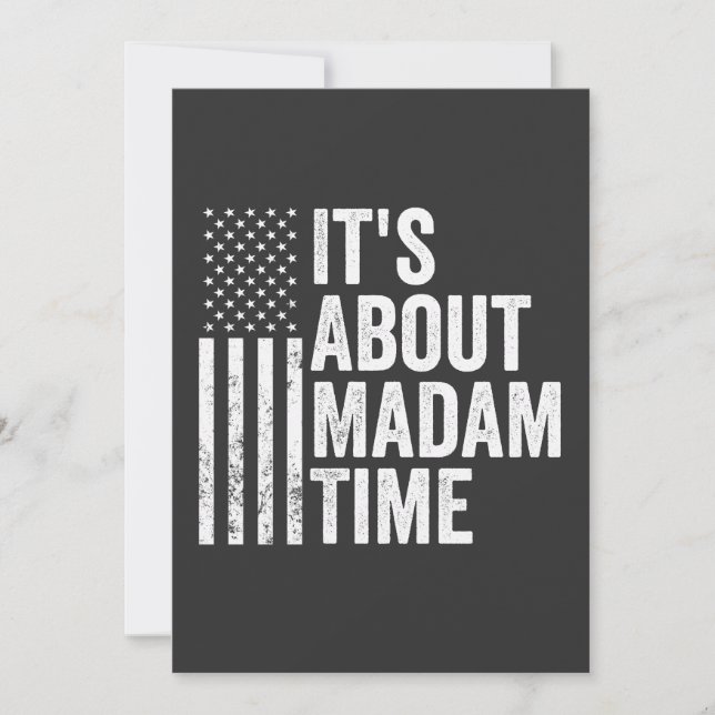 Reserve A Data É sobre a Madame Time Harris Democrat Election (Frente)