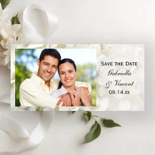 Reserve A Data Economias brancas do casamento da flor do