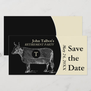 Reserve A Data Economias da aposentadoria B da vaca do vintage o