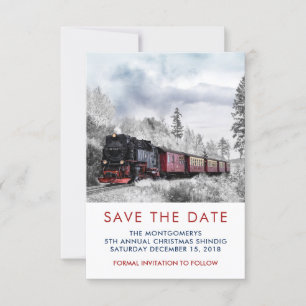 Reserve A Data Economias da cena do Natal do inverno do trem do