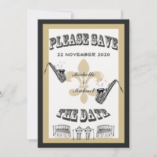 Reserve A Data Economias Dourados pretas do jazz de Nova Orleães