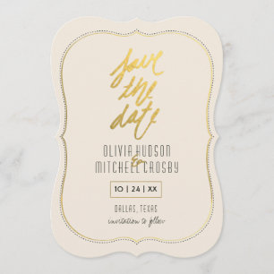 Reserve A Data Economias escovadas ouro do suporte a data