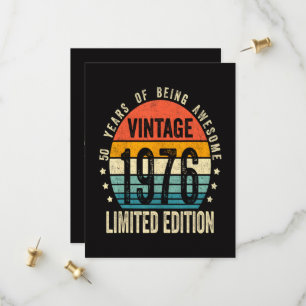 Reserve A Data Edição Limitada de Aniversário de 50 anos Vintage 