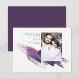 Reserve A Data EggPlant Purple e Silver Salvem a Foto da Data