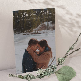 Reserve A Data Ela Disse Sim Script Tipografia Moderna Minimalist