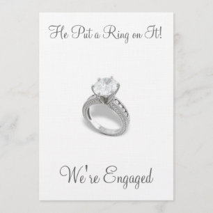 Reserve A Data Ele colocou um anel nele/salve a data