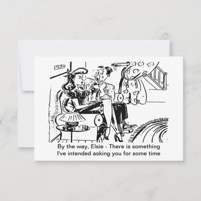 Reserve A Data Ele Fez a Pergunta, Divertido (Frente)