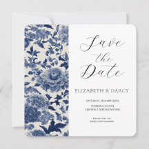 Elegância em Porcelana: Casamento Floral Azul