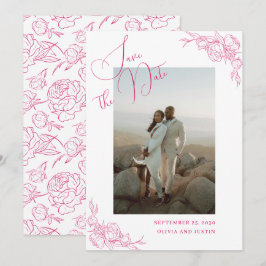 Reserve A Data Elegância Peônia Casamento