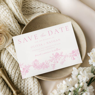 Reserve A Data Elegância Vintage: Casamento Floral Rosa