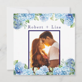 Reserve A Data Elegant Blue Floral Wedding 