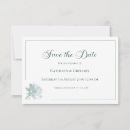 Reserve A Data Elegant Calligraphy Sage Green Floral Wedding
