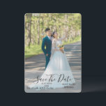 Reserve A Data Elegant Classic Black and White Caligraphy Wedding<br><div class="desc">-Capture the timeless beauty of love with this elegant black and white wedding photo, featuring intricate calligraphy. Perfect for couples seeking a sophisticated and classic touch for their special day, this beautiful image is ideal for wedding invitations, decor, or personal keepsakes. The contrast of black and white enhances the romantic...</div>