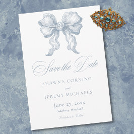 Reserve A Data Elegant Dusty Blue Toile French Manor Wedding