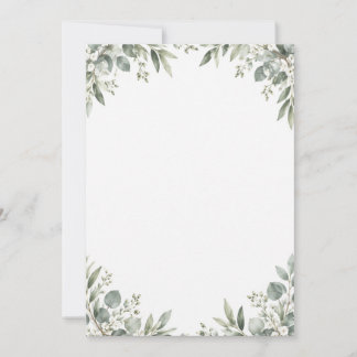 Reserve A Data Elegant Eucalyptus Botanical Save the Date