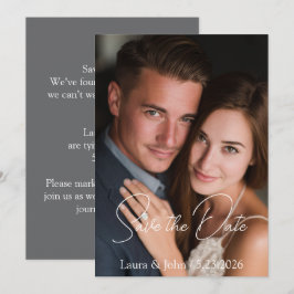 Reserve A Data Elegant Flat Save the Date Wedding Invitation