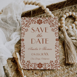 Reserve A Data Elegant Floral Beige Wedding
