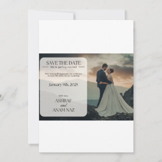 Reserve A Data Elegant Floral Save the Date Card – Modern Wedding