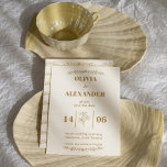 Reserve A Data Elegant Gold Botanical Wedding<br><div class="desc">Announce your special day with this elegant gold botanical Save the Date card. Designed with delicate floral illustrations and refined typography, this luxury wedding announcement blends timeless romance with modern minimalism. The warm gold botanical accents and clean layout create a sophisticated design perfect for garden weddings, formal celebrations, and classic...</div>