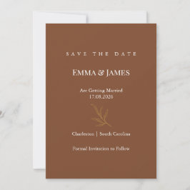 Reserve A Data Elegant Minimalist Save the Date Card | Modern