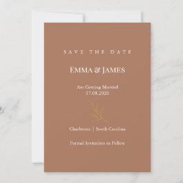 Reserve A Data Elegant Minimalist Save the Date Card | Modern