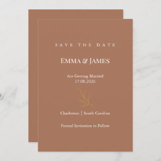 Reserve A Data Elegant Minimalist Save the Date Card | Modern