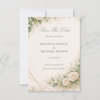 Reserve A Data Elegant Neutral Greenery Floral