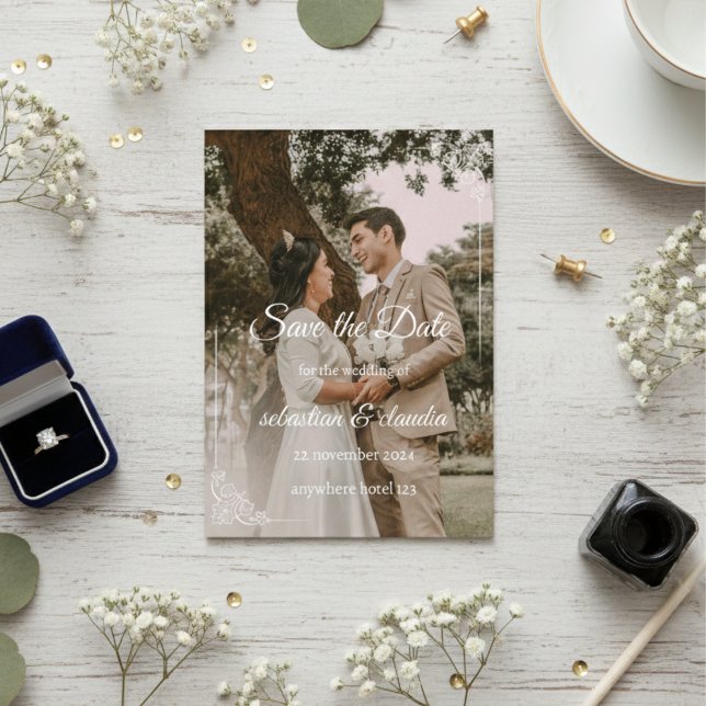 Reserve A Data “Elegant Personalized Save the Date Card” (Criador carregado)