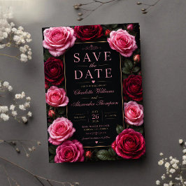 Reserve A Data Elegant Pink and Burgundy Rose