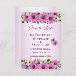Reserve A Data ًElegant Pink Yellow Floral Rustic