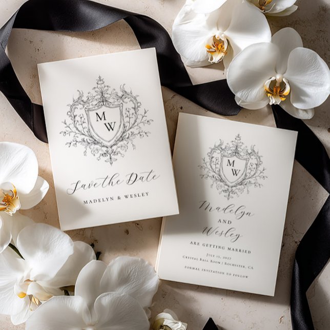 Reserve A Data Elegant script monogram crest  (Criador carregado)