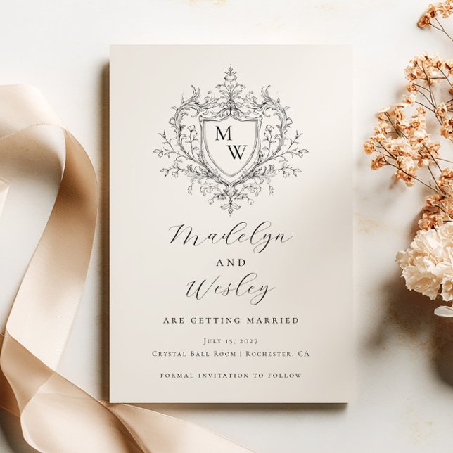 Reserve A Data Elegant script monogram crest  (Criador carregado)