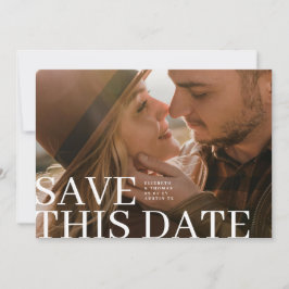 Reserve A Data Elegant Typography Save This Date & Photo Wedding