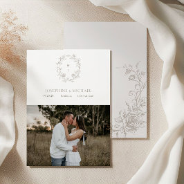 Reserve A Data Elegant Vintage Taupe Sepia Rose 