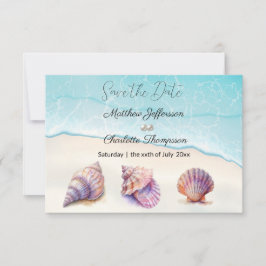 Reserve A Data Elegante Beach Wedding Seashells Pearls Náutico