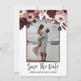 Reserve A Data Elegante Blush Pink Burgundy Rosa Salve A Data