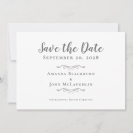 Reserve A Data Elegante Caligrafia Script Delicado Romântico Cin