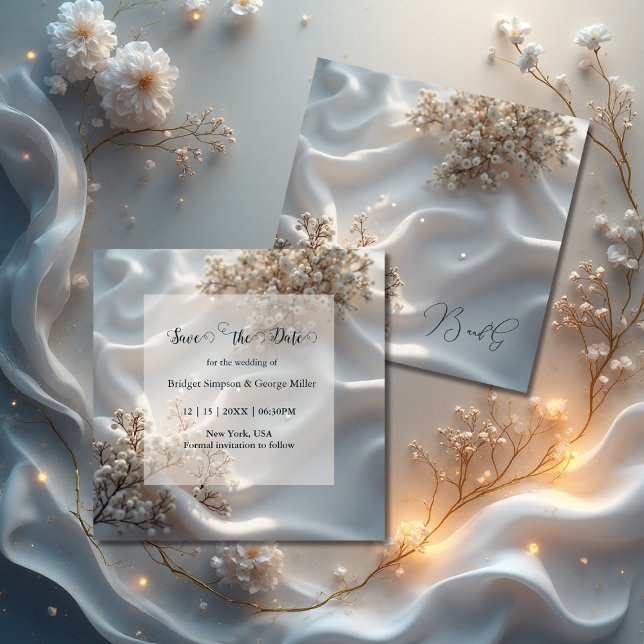 Reserve A Data Elegante casamento floral romântico com respiradou (Criador carregado)