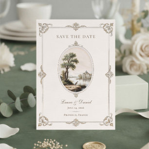 Reserve A Data Elegante Casamento Francês Vintage Chateau