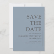 Elegante Casamento Minimalista em Azul Poeirento