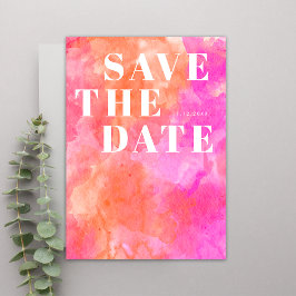 Reserve A Data Elegante Casamento Minimalista Simples Rosa e Lara