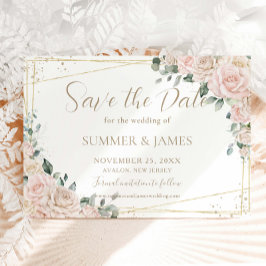 Reserve A Data Elegante Champagne Marfim Bege Floral Casamento