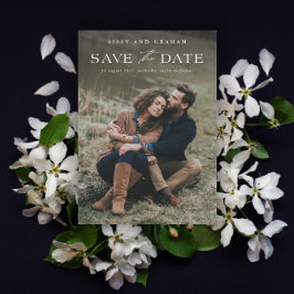 Reserve A Data Elegante Código QR 2 Foto Casamento